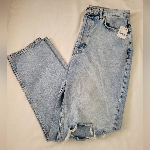 Free People Stone Washed Distressed Jeans size 30 - Picture 6 of 14